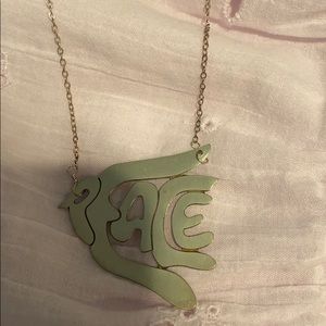 PEACE Necklace Sterling Silver Handmade
